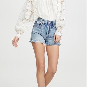 AG Jaden High Rise Cutoff Short in Surreal size 25 NWT